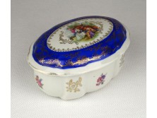 Oscar Schlegelmilch aranyozott porcelán bonbonier