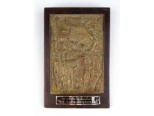Magyar Demokrata Párt bronzplakett 12 x 18 cm
