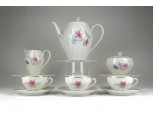 Jelzett cseh porcelán kávéskészlet