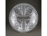 kristály üveg gyümölcskínáló tál 24 cm