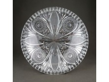 kristály üveg gyümölcskínáló tál 24 cm