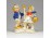 Régi kisméretű német porcelán figura - kislány pár 6 cm - Bertram jellegű