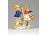 Régi kisméretű német porcelán figura - kislány pár 6 cm - Bertram jellegű