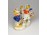 Régi kisméretű német porcelán figura - kislány pár 6 cm - Bertram jellegű