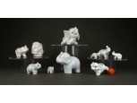 Kisméretű fehér porcelán elefánt csomag 10 darab