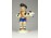 Régi német kisméretű porcelán fiú kismalacokkal 11.5 cm