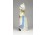 Szégyenlős flamand kislány tulipánnal porcelán figura 15 cm
