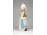 Szégyenlős flamand kislány tulipánnal porcelán figura 15 cm