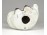 Szégyenlős flamand kislány tulipánnal porcelán figura 15 cm