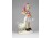 Régi porcelán kislány libával figura 14.5 cm