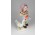 Régi porcelán kislány libával figura 14.5 cm