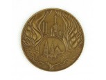 Algyői kőolaj és földgáztermelés bronzplakett emlékplakett