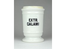 Régi Elbogen porcelán patika edény EXTR. CALAMI 1800-as évek!