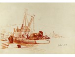 Bánó Endre : Sozopol kikötő 1956