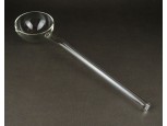 Nagyméretű fújt üveg gyógyszerész merőkanál patikai eszköz 33 cm