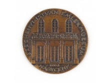 Kutas László : Széchenyi István Emlékmúzeum Nagycenk plakett 7 cm