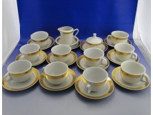 Jelzett porcelán teás készlet