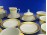 Jelzett porcelán teás készlet
