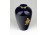 Aranyozott kobaltkék Hollóházi porcelán váza 10 cm