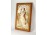 Keretezett művészi gipsz relief 39 x 25 cm