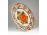 Régi kézzel festett porcelán falitányér 22.5 cm