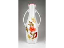 Nagyméretű bányász Hollóházi porcelán váza 35.5 cm