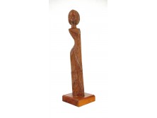 Néger női fafaragás 31 cm