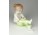Jelzett Aquincum porcelán kislány figura