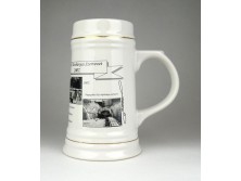 OMBKE porcelán bányász söröskorsó 17 cm