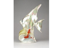 Régi Drasche porcelán vitorláshal csigával 15 cm