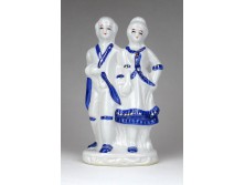 Régi porcelán figura pár 14.5 cm