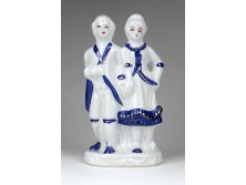 Régi porcelán figura pár 14.5 cm
