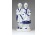 Régi porcelán figura pár 14.5 cm