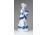 Kalapos nő lanttal porcelán figura 14 cm