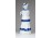 Kalapos nő lanttal porcelán figura 14 cm