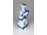 Kalapos nő lanttal porcelán figura 14 cm