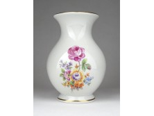 Jelzett német porcelán ibolyaváza GDR 14 cm