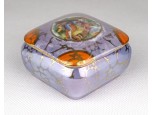 Régi jelzett irizáló porcelán bonbonier
