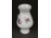 Régi jelzett fehér kisméretű porcelán váza 10 cm