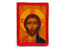 Jézus ikon másolat fatáblán 18.5 x 13.5 cm