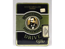 Régi kisméretű brazil fém cigarettás doboz 8.5 x 11 cm