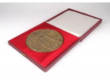 Magyar katonai bronz emlékplakett díszdobozában SZÉKESFEHÉRVÁR 1961-1971