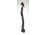 Egzotikus keményfa férfi bottal fafaragás 41.5 cm