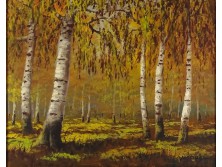 Mónus Sándor : Nyárfaerdő