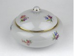 Régi nagyméretű Drasche porcelán bonbonier