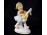 Régi porcelán figura kislány gitárral