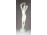 Régi Aquincum porcelán női akt 26 cm