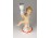 Régi jelzett puttós porcelán gyertyatartó 16.5 cm