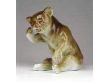 Régi síró porcelán medve figura 11.5 cm