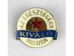 Az egészségügy kiváló dolgozója kitüntetés díszdobozban